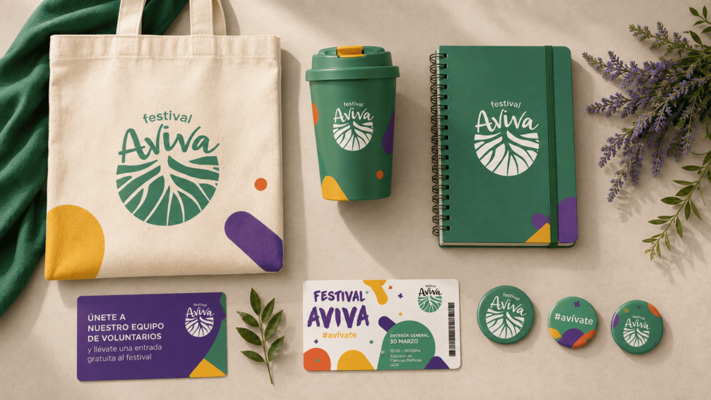 Branding para festival de música - Festival Aviva - Shative
