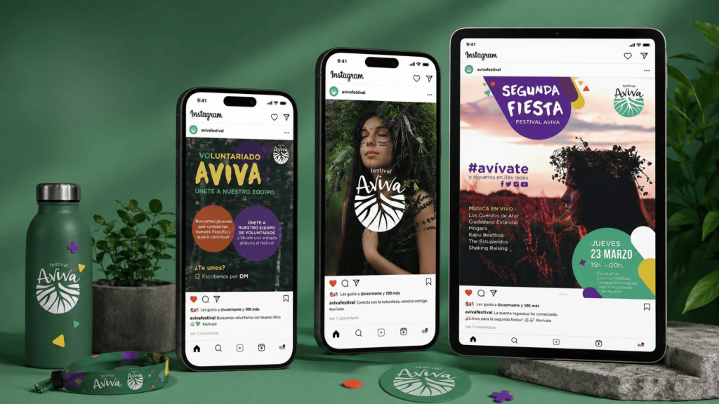 Branding para festival de música - Festival Aviva - Shative