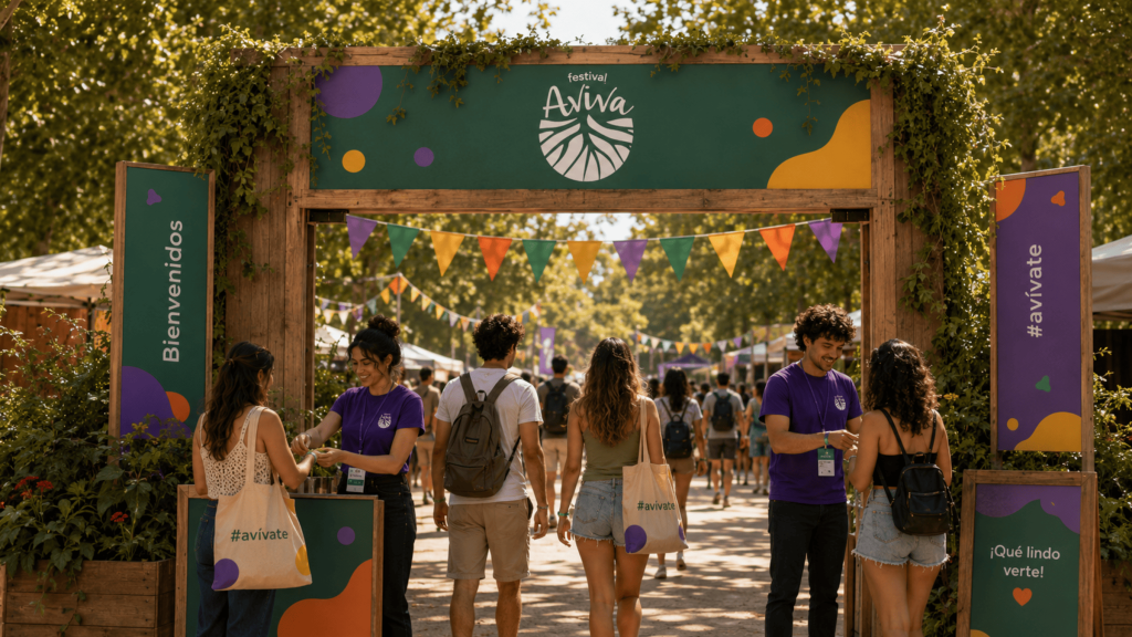 Branding para festival de música - Festival Aviva - Shative