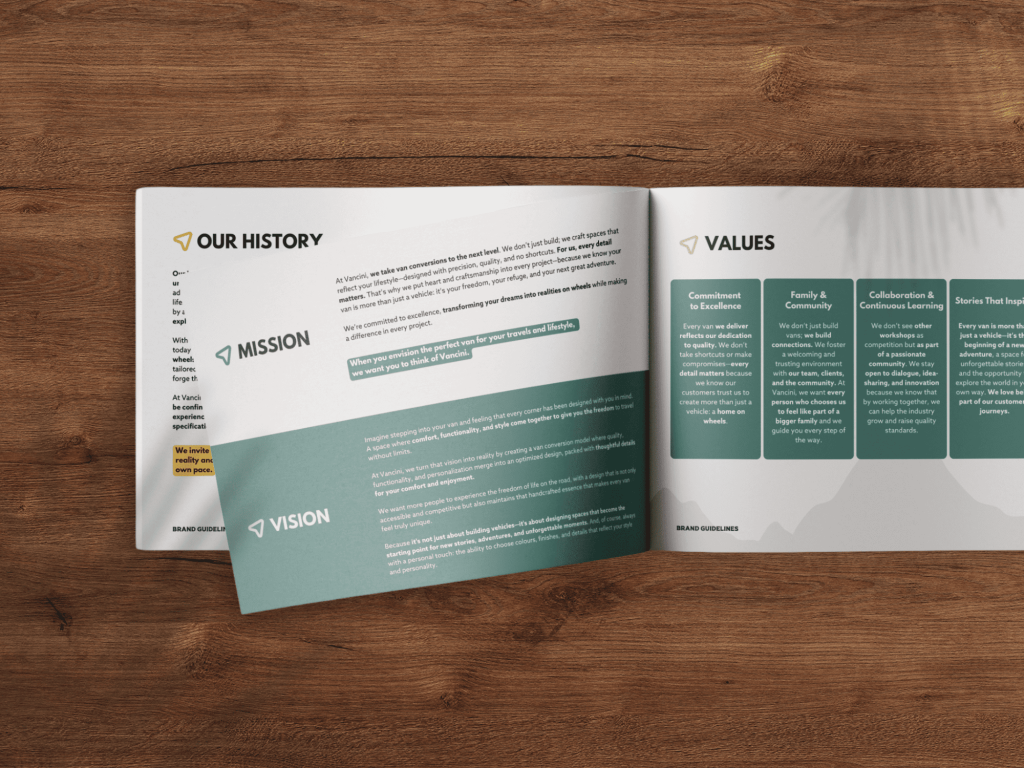 Rebranding Vancini Conversions Identidad de marca Shative Digital Agency