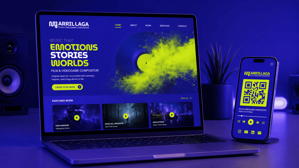 Identidad visual musico - mj arrillaga - shative digital